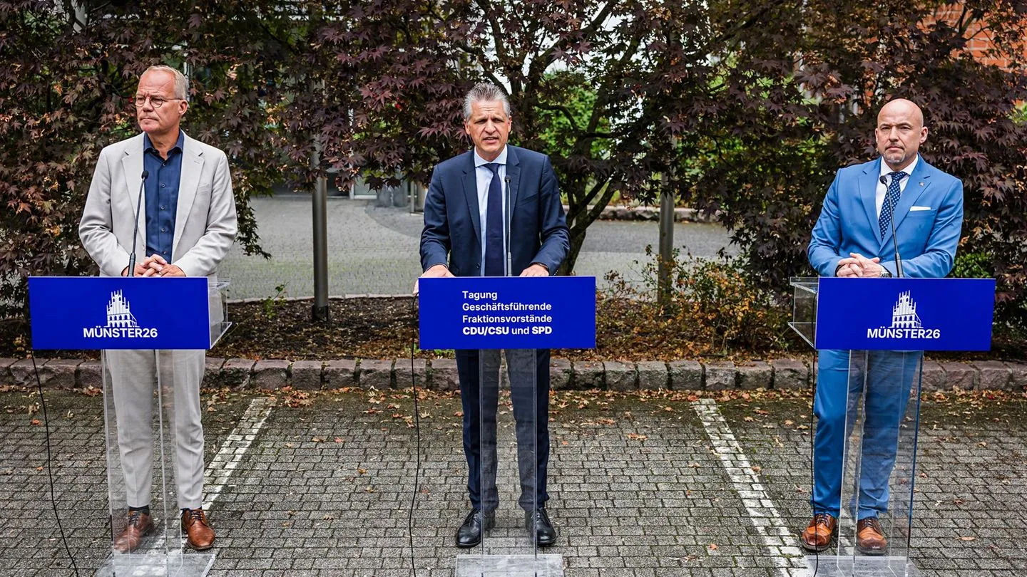 Koalition in Münster: Union und SPD bringen Reformpaket bis Jahresende auf den Weg