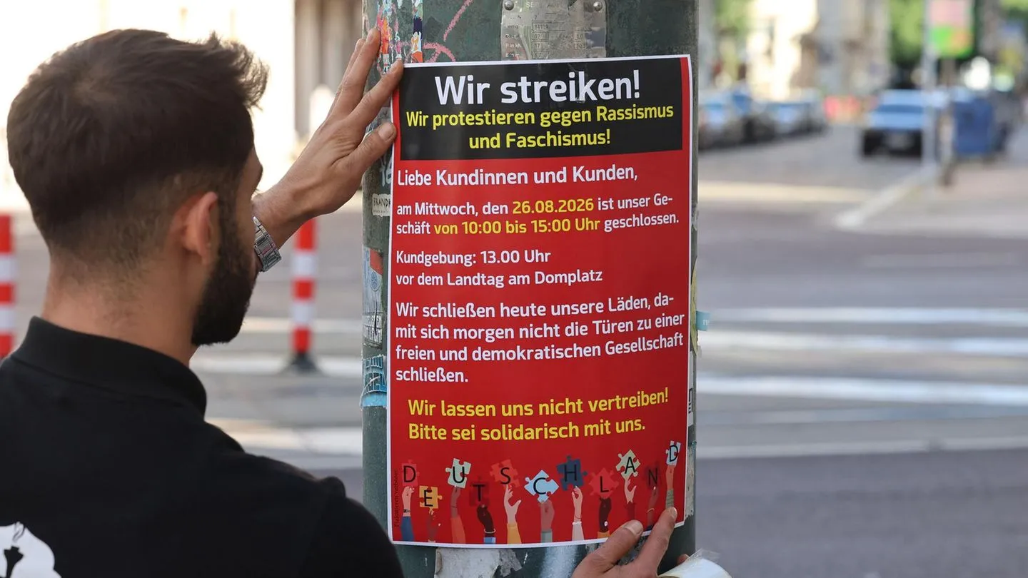 „Migra-Streik“ gegen die AfD: Migranten in Magdeburg schließen vor der Landtagswahl ihre Läden