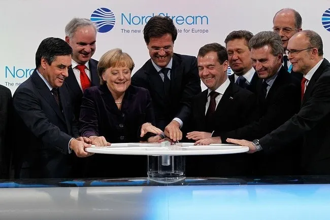 Wichtige russische Gasexportpipelines nach Europa: Nord Stream, Jamal–Europa, Blue Stream, Druschba. Karte: Samuel Bailey, 2009. Lizenz: CC BY 3.0. Quelle: Wikimedia Commons