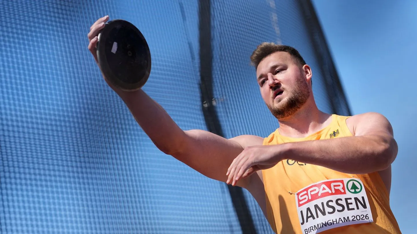 Leichtathletik: Fast 70 Meter — Diskuswerfer Janssen feiert EM-Bronze für Deutschland